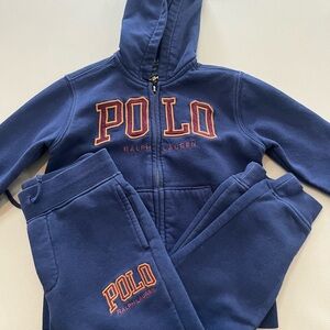 Polo by Ralph Lauren Navy and Gold Tracksuit